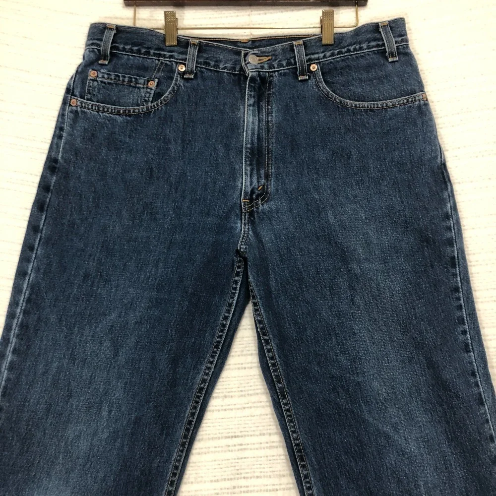 Levi's 550 Relaxed Fit Jeans Classic Blue Denim Everyday Wear Size W36‎ L32